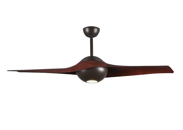 C-IV Two Bladed Paddle-style fan in Textured Bronze