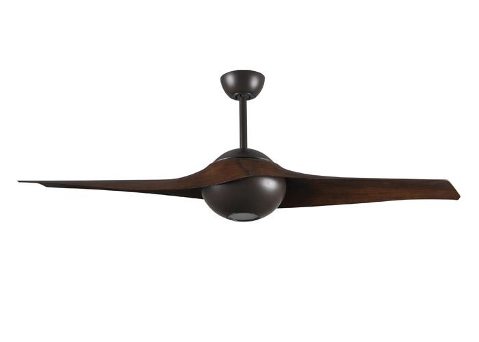 C-IV Two Bladed Paddle-style fan in Textured Bronze