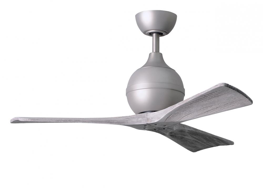 Irene-3 Three Bladed Paddle Fan in Brushed Nickel