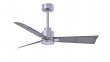 Matthews Fan Company AK-BN-BW-42 - Alessandra 3-blade transitional ceiling fan in brushed nickel finish with barnwood blades. Optimized