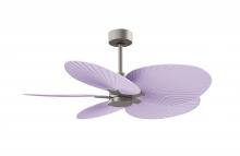 Matthews Fan Company AKTP-BN-LI - Alessandra Tropical - Five Blade Ceiling Fan - Brushed Nickel Finish - Lilac Blades