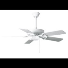 Matthews Fan Company AM-USA-WH-52 - America - 52" Builder Fan - USA - Gloss White Finish - Reversible White/Wood Tone Blades