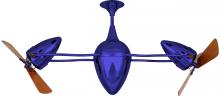 Matthews Fan Company AR-BLUE-WD - Ar Ruthiane - Rotational Ceiling Fan - Safira Finish - Wood Blades