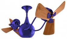 Matthews Fan Company VB-BLUE-WD - Vent Bettina - Rotational Ceiling Fan - Safira Finish - Wood Blades
