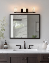 Justice Design Group ALR-8443-10-DBRZ - Era 3-Light Bath Bar