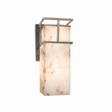 Justice Design Group ALR-8643W-NCKL - Structure 1-Light Small Wall Sconce - Outdoor