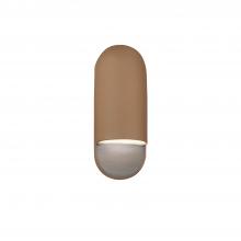 Justice Design Group CER-5620W-ADOB - Small ADA Capsule Outdoor Wall Sconce