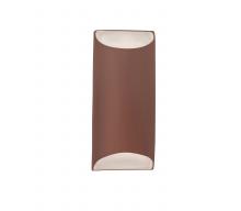 Justice Design Group CER-5755-CLAY - Large ADA Tapered Cylinder Wall Sconce