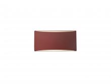 Justice Design Group CER-5760-CLAY - Small ADA Tapered Arc Wall Sconce