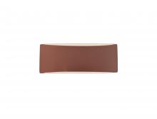 Justice Design Group CER-5765-CLAY - Medium ADA Tapered Arc Wall Sconce