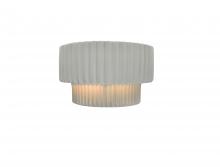 Justice Design Group CER-5780-BIS - Tier ADA Pleated Wall Sconce