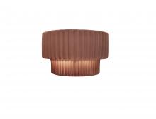 Justice Design Group CER-5780-CLAY - Tier ADA Pleated Wall Sconce