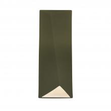 Justice Design Group CER-5890-MGRN - ADA Diagonal Rectangle LED Wall Sconce (Closed Top)