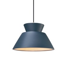 Justice Design Group CER-6420-MID-ABRS-BKCD - Trapezoid 1-Light Pendant