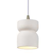 Justice Design Group CER-6500-BIS-ABRS-WTCD - Short Hourglass Pendant