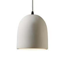 Justice Design Group CER-9610-BIS-MBLK-WTCD - Small Bell Pendant