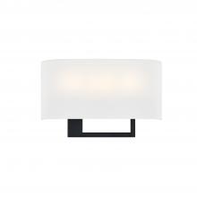Justice Design Group FAB-4334-WHTE-MBLK - Callie ADA 3-Light Wall Sconce