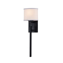 Justice Design Group FAB-4401-WHTE-MBLK - Alpine ADA 1-Light Wall Sconce
