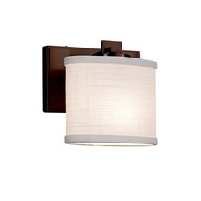 Justice Design Group FAB-8447-30-WHTE-DBRZ - Era ADA 1-Light Wall Sconce
