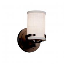 Justice Design Group FAB-8451-10-WHTE-DBRZ - Atlas 1-Light Wall Sconce