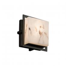 Justice Design Group FAL-7561W-MBLK - Avalon Square ADA Outdoor/Indoor LED Wall Sconce