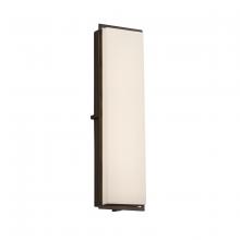 Justice Design Group FSN-7565W-OPAL-DBRZ - Avalon 24" ADA Outdoor/Indoor LED Wall Sconce