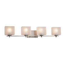 Justice Design Group FSN-8444-55-FRCR-NCKL - Era 4-Light Bath Bar