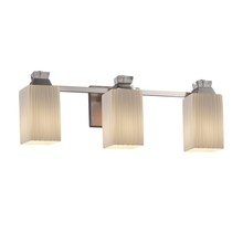 Justice Design Group FSN-8473-15-RBON-NCKL - Ardent 3-Light Bath Bar