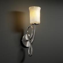 Justice Design Group GLA-8911-16-WTFR-NCKL - Capellini 1-Light Wall Sconce