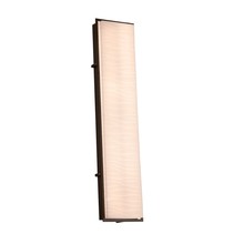Justice Design Group PNA-7566W-WAVE-DBRZ - Avalon 36" ADA Outdoor/Indoor LED Wall Sconce