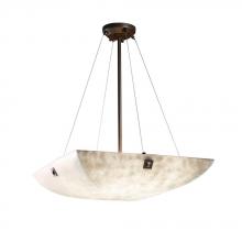 Justice Design Group CLD-9662-25-DBRZ-F6 - 24" Pendant Bowl w/ Concentric Circles Finials