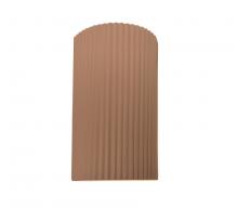 Justice Design Group CER-5745-ADOB - Large ADA Pleated Cylinder