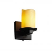 Justice Design Group CNDL-8771-14-AMBR-MBLK - Dakota 1-Light Wall Sconce