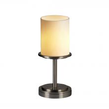 Justice Design Group CNDL-8798-10-CREM-NCKL-LED1-700 - Dakota 1-Light LED Table Lamp (Short)