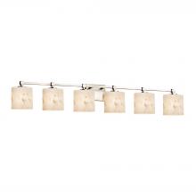 Justice Design Group FAL-8426-30-NCKL - Tetra 6-Light Bath Bar