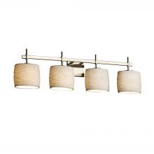 Justice Design Group POR-8414-30-WAVE-NCKL - Union 4-Light Bath Bar