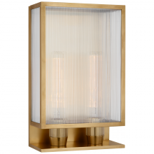 Visual Comfort & Co. Signature Collection BBL 2187SB-CRB - York 16" Double Box Outdoor Sconce