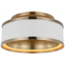 Visual Comfort & Co. Signature Collection CHC 4611WHT/AB - Connery 14" Flush Mount