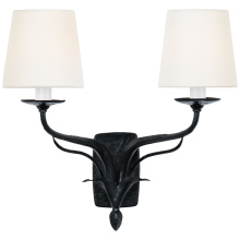 Visual Comfort & Co. Signature Collection CHD 2684WBK-L - Amalfi 15" Double Sconce