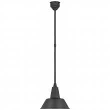 Visual Comfort & Co. Signature Collection TOB 5802MBK-MBK - Academy 12.5" Bowers Pendant