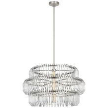 Visual Comfort & Co. Signature Collection WF 5022PN-CC - Killarney 32" Layered Drum Chandelier
