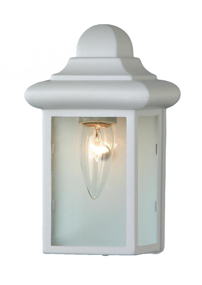 Vista 1-Light,Clear Glass Sides with Metal Pagoda Top, Pocket Wall Lantern