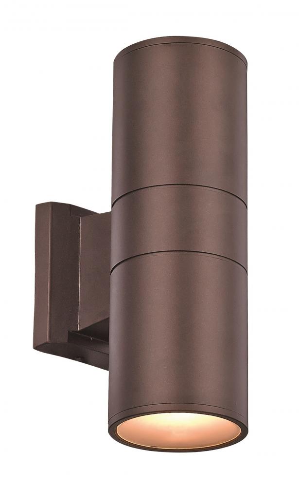 Compact Collection, Tubular/Cylindrical, Outdoor Metal Wall Sconce Light