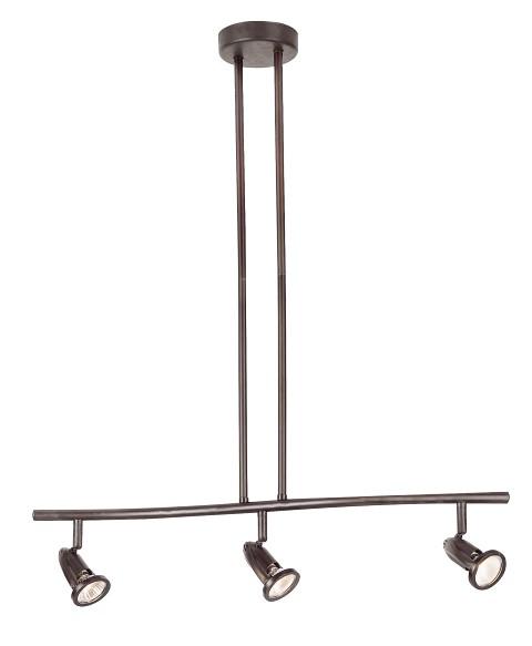 Stingray Collection, 3-Light, 3-Shade, Adjustable Height Indoor Ceiling Track Light