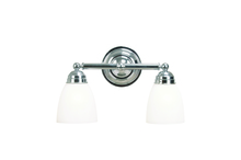 Trans Globe 3356 PC - 2LT BATH-STRAIGHT ARM-WHITE FR