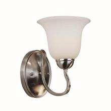 Trans Globe 8160 BN - 1LT SCONCE-IRON CAGE-WHITE FRO