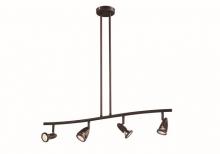 Trans Globe W-466 ROB - Stingray Collection, 4-Light, 4-Shade, Adjustable Height Indoor Ceiling Track Light