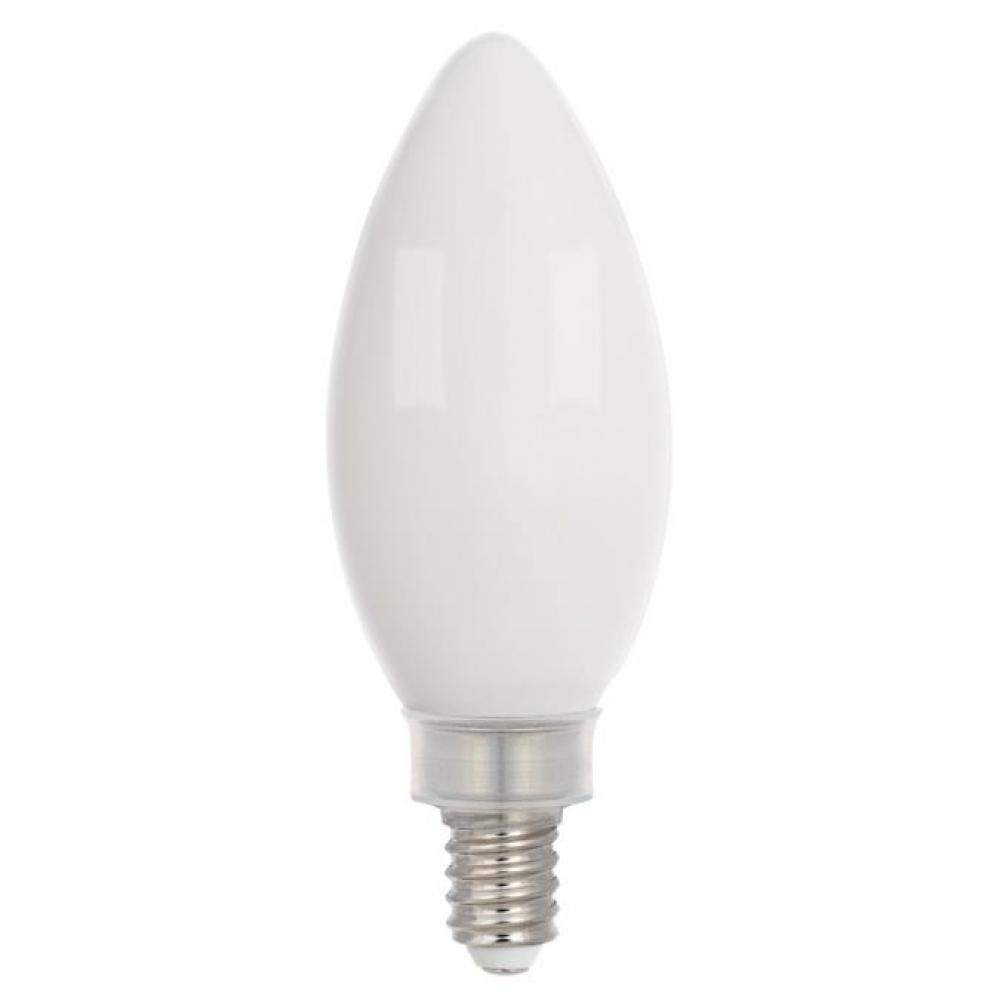 5.5W B11 Filament LED Dimmable Soft White 3000K E12 (Candelabra) Base, 120 Volt, Box