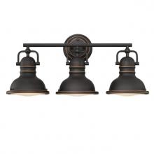Westinghouse 6116200 - 3 Light Wall Fixture Oil Rubbed Bronze Finish with Highlights Frosted Prismatic Acrylic Lens