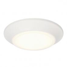 Westinghouse 6133700 - 6 in. 11W Dimmable LED Surface Mount with Color Temperature Selection White Finish Frosted Acrylic